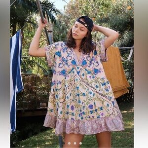 Free People Agnes Printed Mini Dress